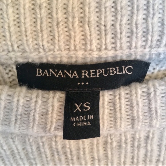 Banana Republic Chunky Striped Cable Knit Sweater - Picture 3 of 7